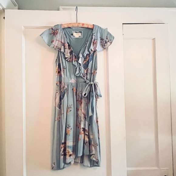 Maeve by Anthropologie Rosalia Ruffle Wrap Dress - XS - Picture 6 of 10